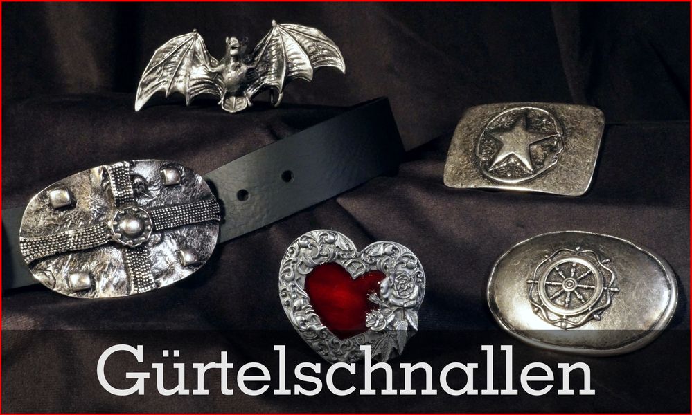Ledergürtel Gürtelschnallen Western Rock Merchandise Biker